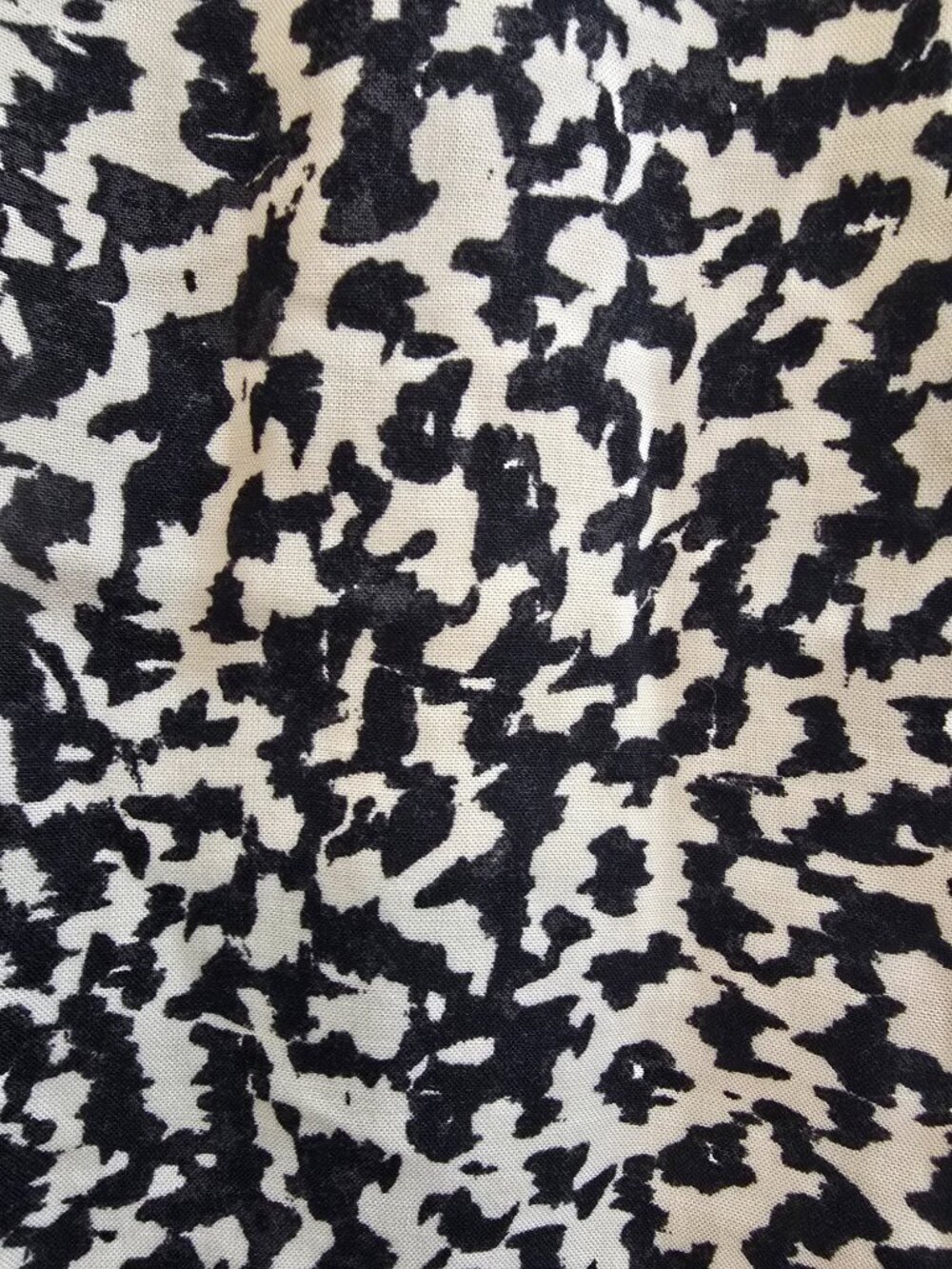 H&M Cropped Pull-on Pants - Cream/Black Patterned - Picture 5 of 8